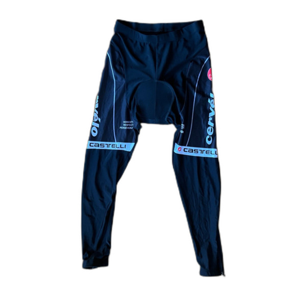 Castelli Black Cycling Bicycle Racing Padded Leggings Pants  Mens Size Medium - Picture 1 of 7